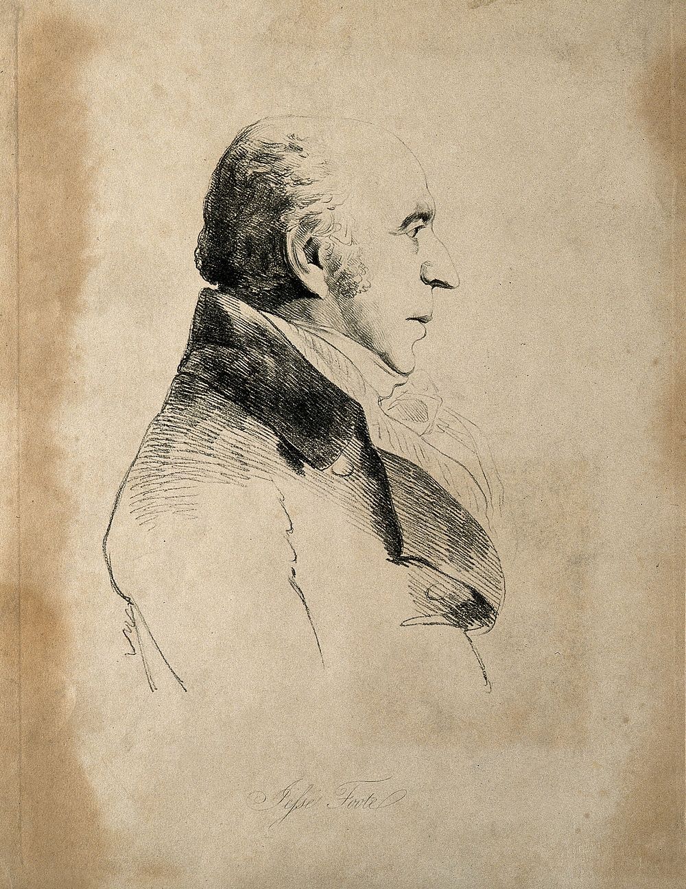 Jesse Foot. Soft-ground etching by W. Daniell after G. Dance.