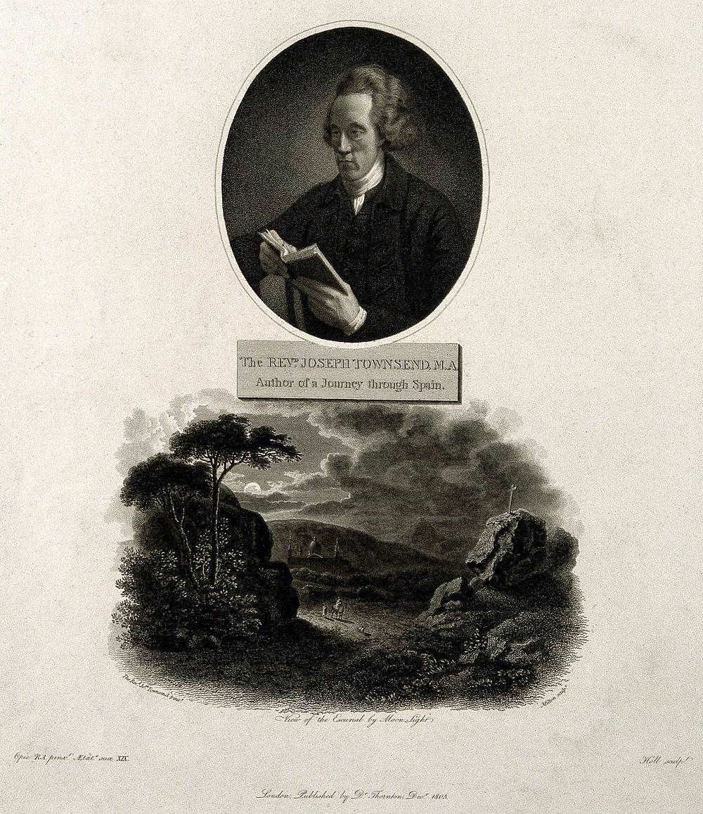 Joseph Townsend. Stipple engraving by W. Holl, 1805, after J. Opie, 1780.