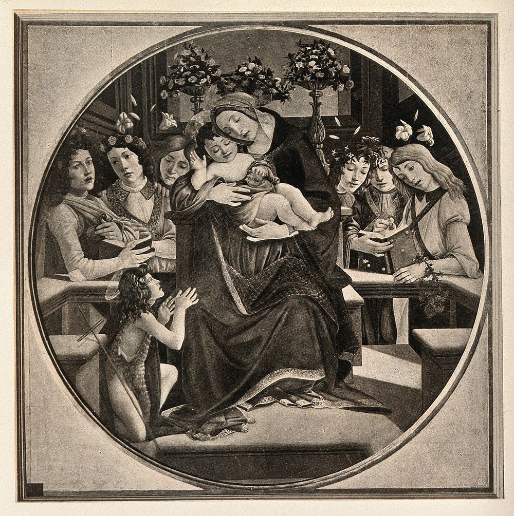 Saint Mary (the Blessed Virgin) with the Christ Child and Saint Anne. Engraving by P. Pontius after G. Seghers.