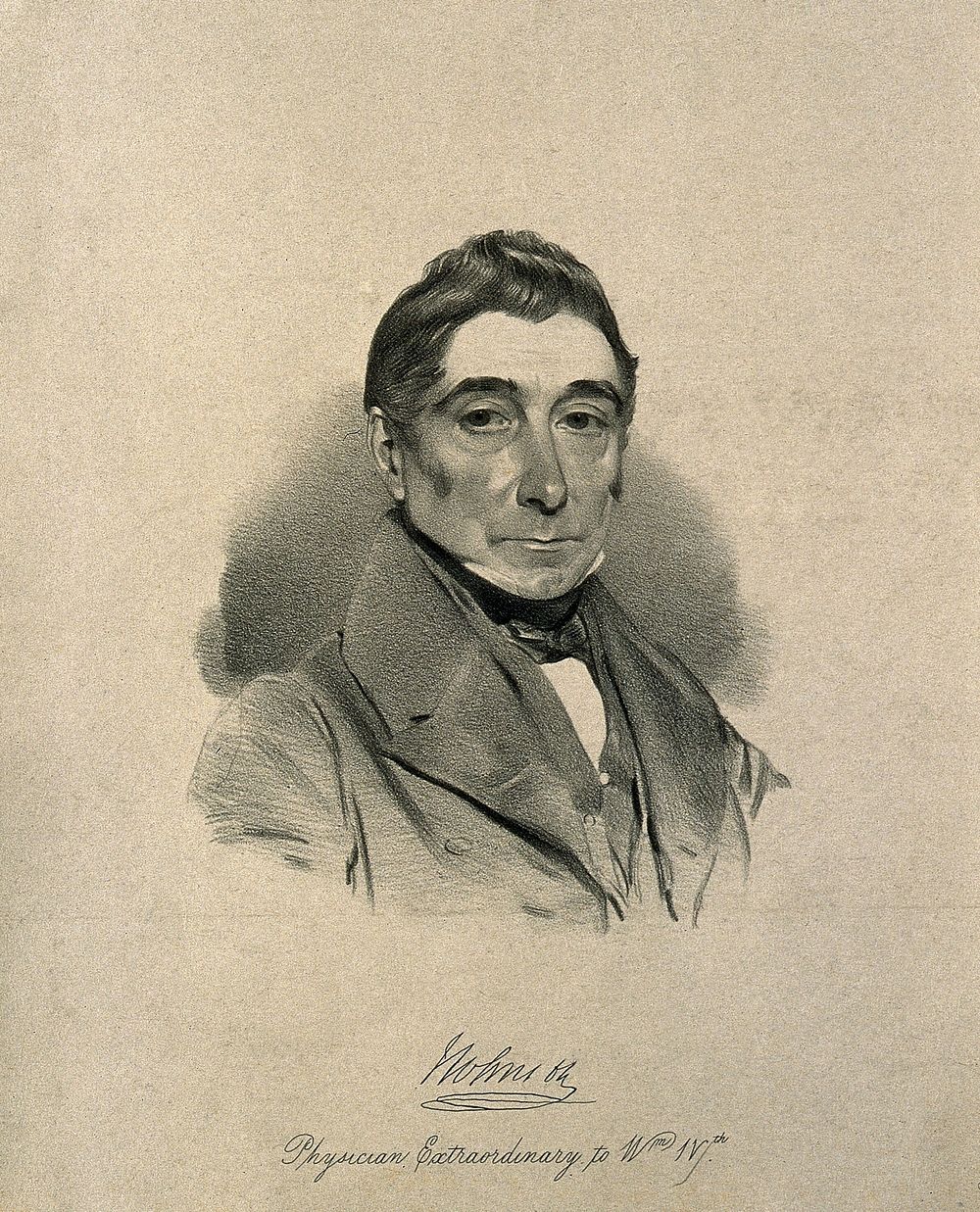 James Johnson. Lithograph by T. Brigford.