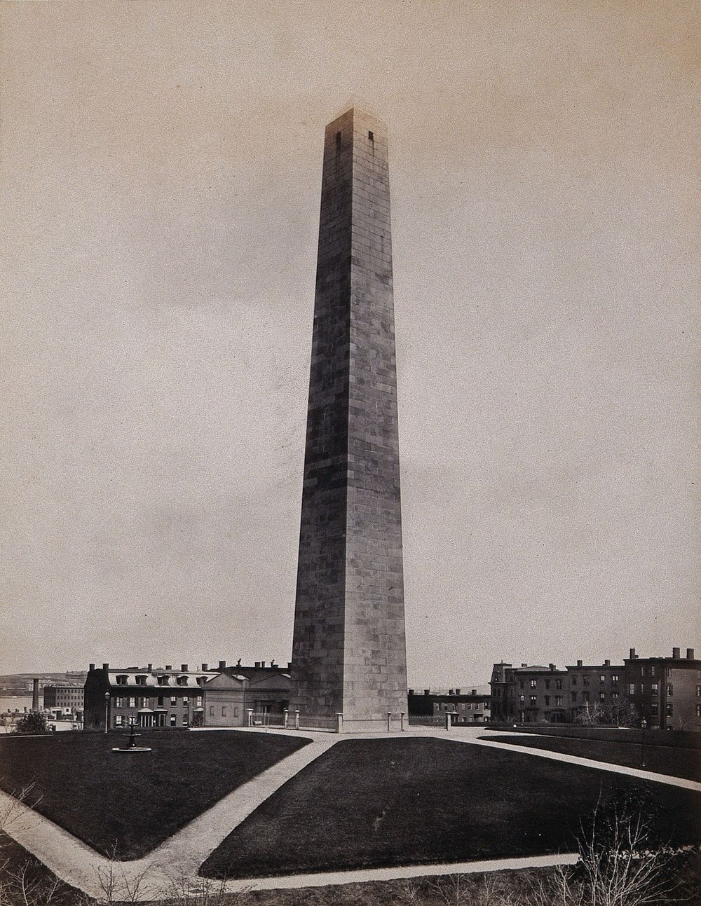 Bunker Hill monument, Boston, Massachusetts. Photograph, ca. 1880.