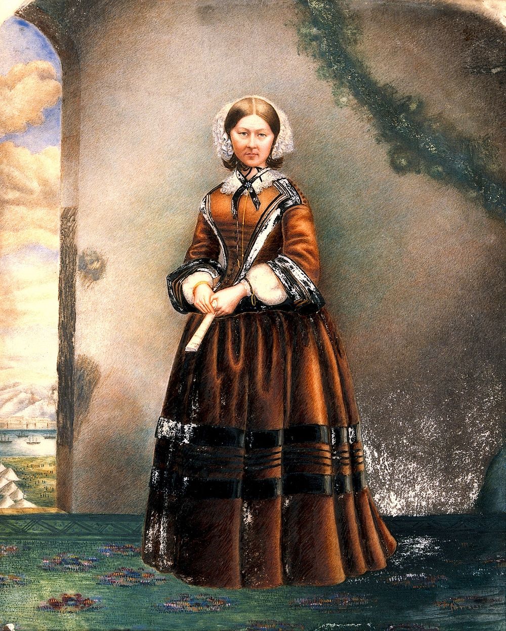 Florence Nightingale. Oil painting.