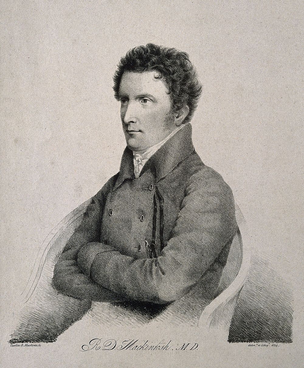 Richard Duncan Mackintosh. Lithograph by Cecilia D. Mackintosh, 1824 after herself.