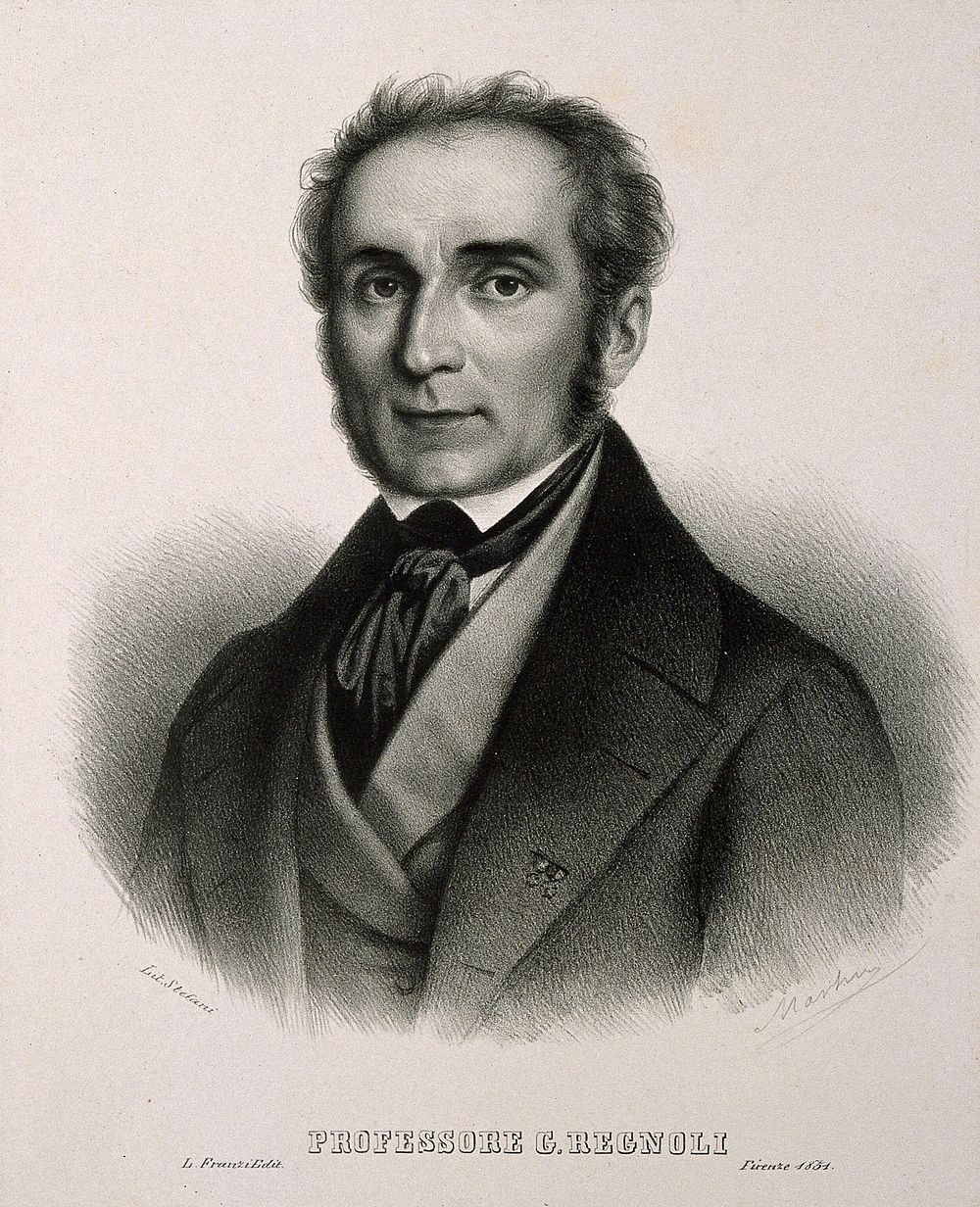 Giorgio Regnoli. Lithograph by Martin, 1851.