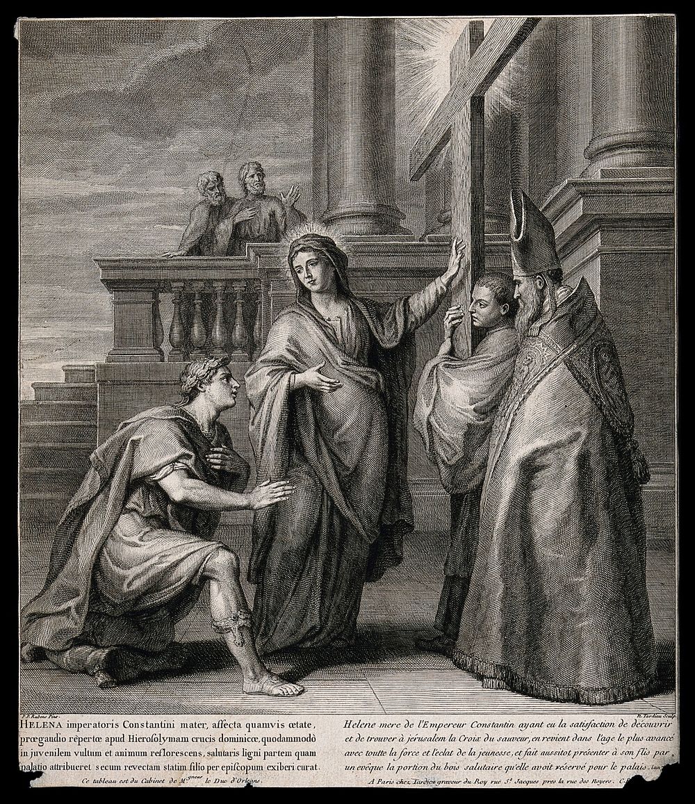 Saint Helen. Engraving by N.H. Tardieu after Sir P.P. Rubens.
