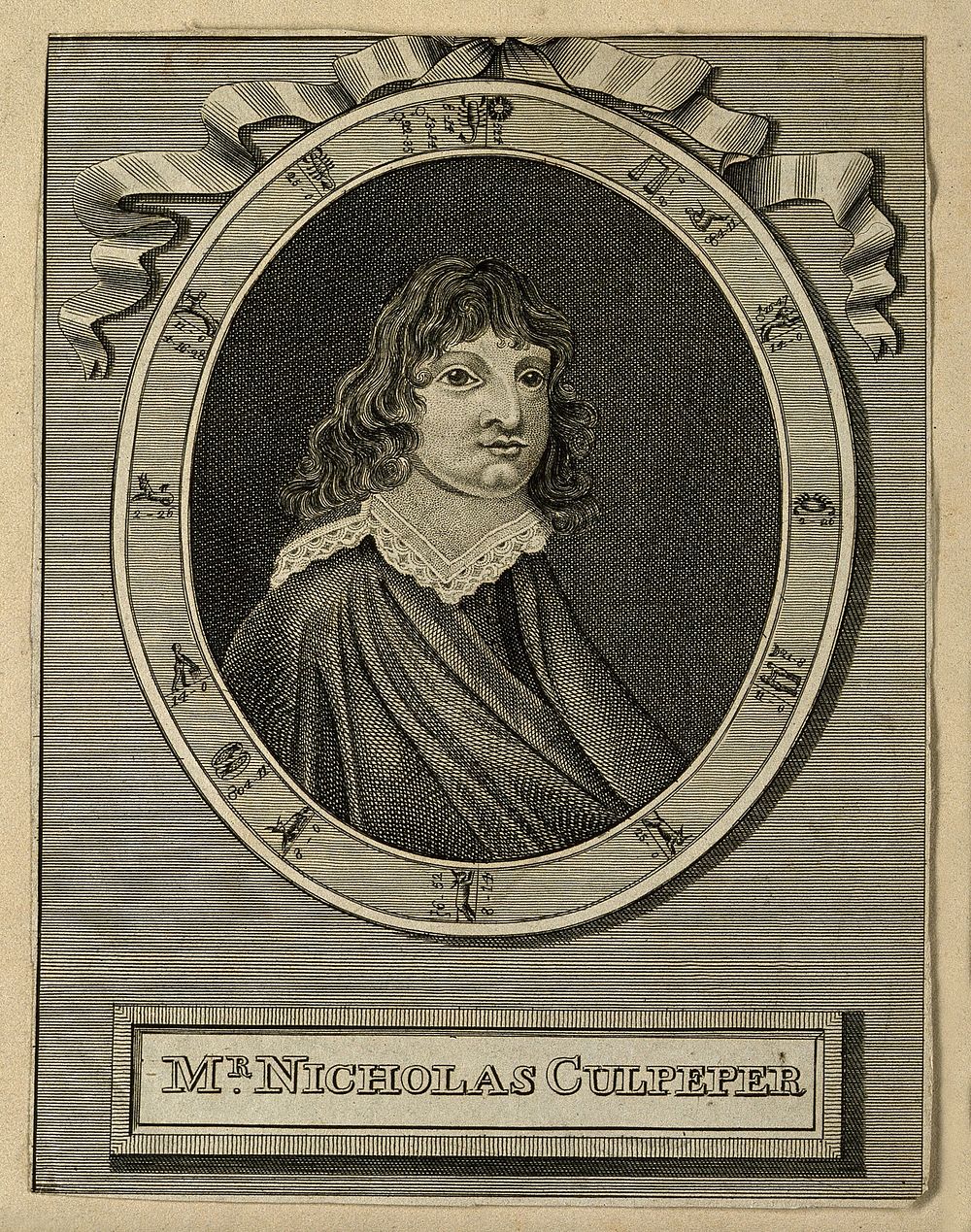 Nicholas Culpeper. Line engraving.