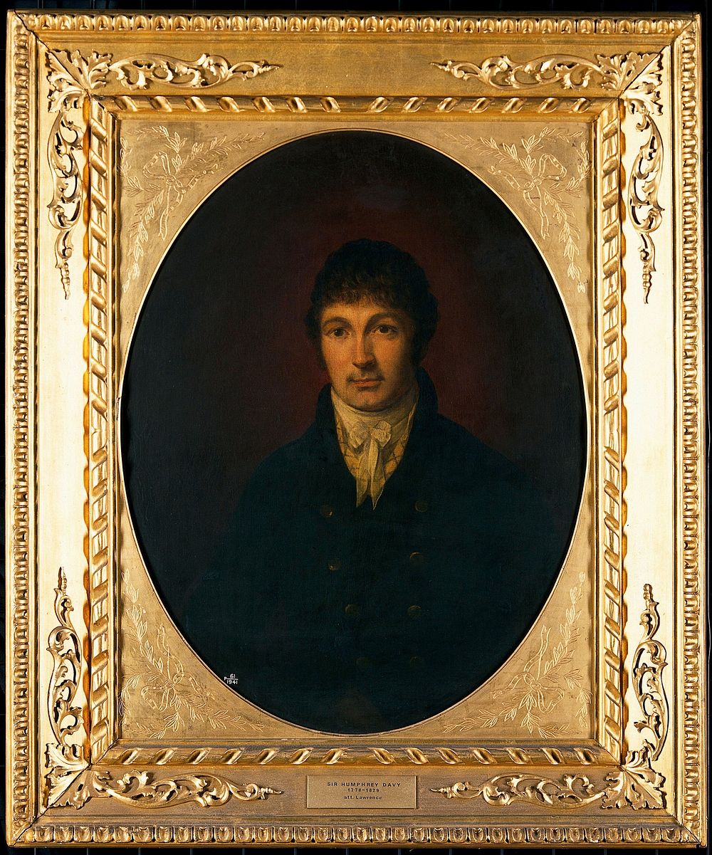 Sir Humphry Davy. Oil painting.