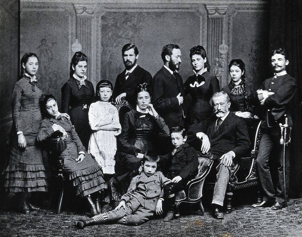 Freud family group. Photograph, c.1876.
