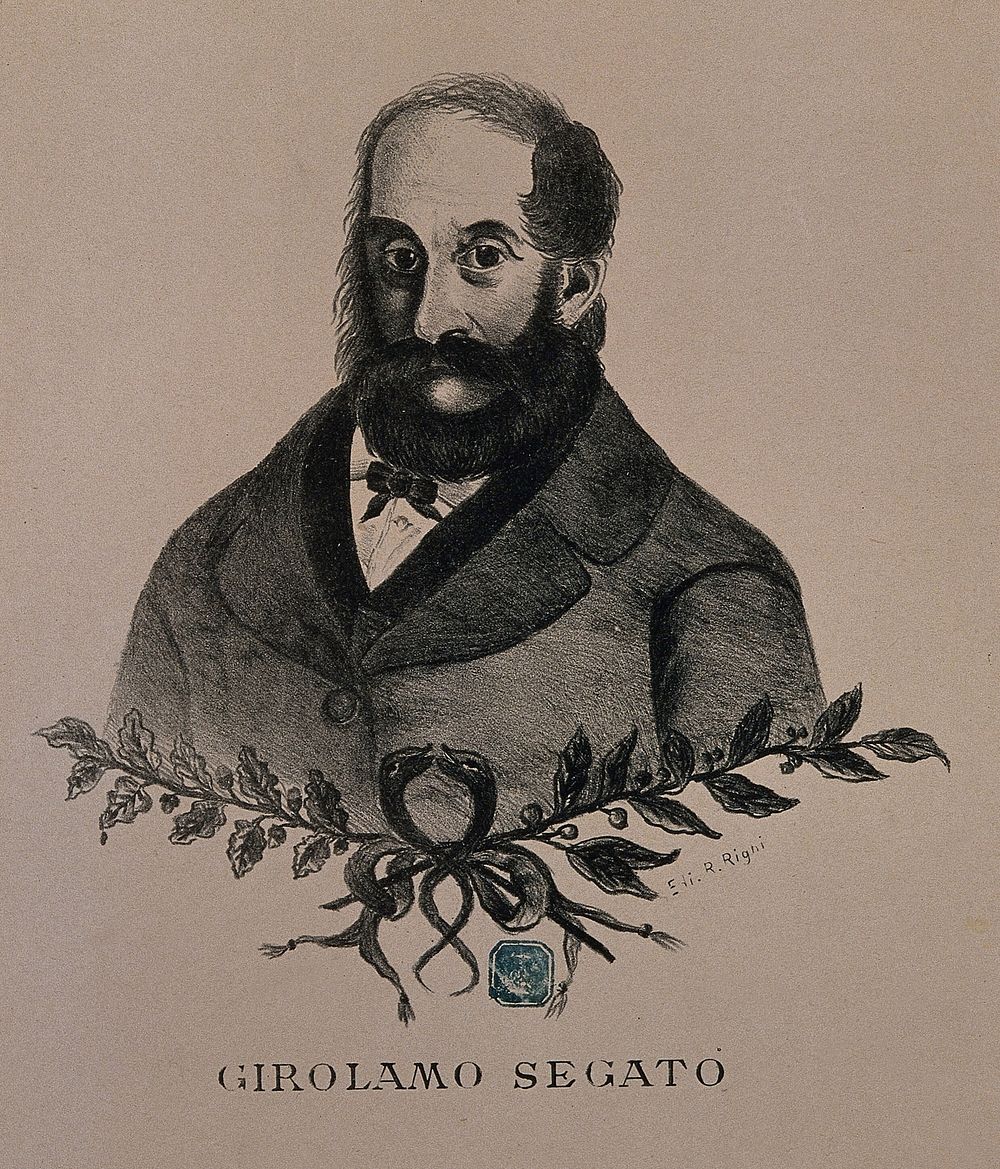 Girolamo Segato. Lithograph.