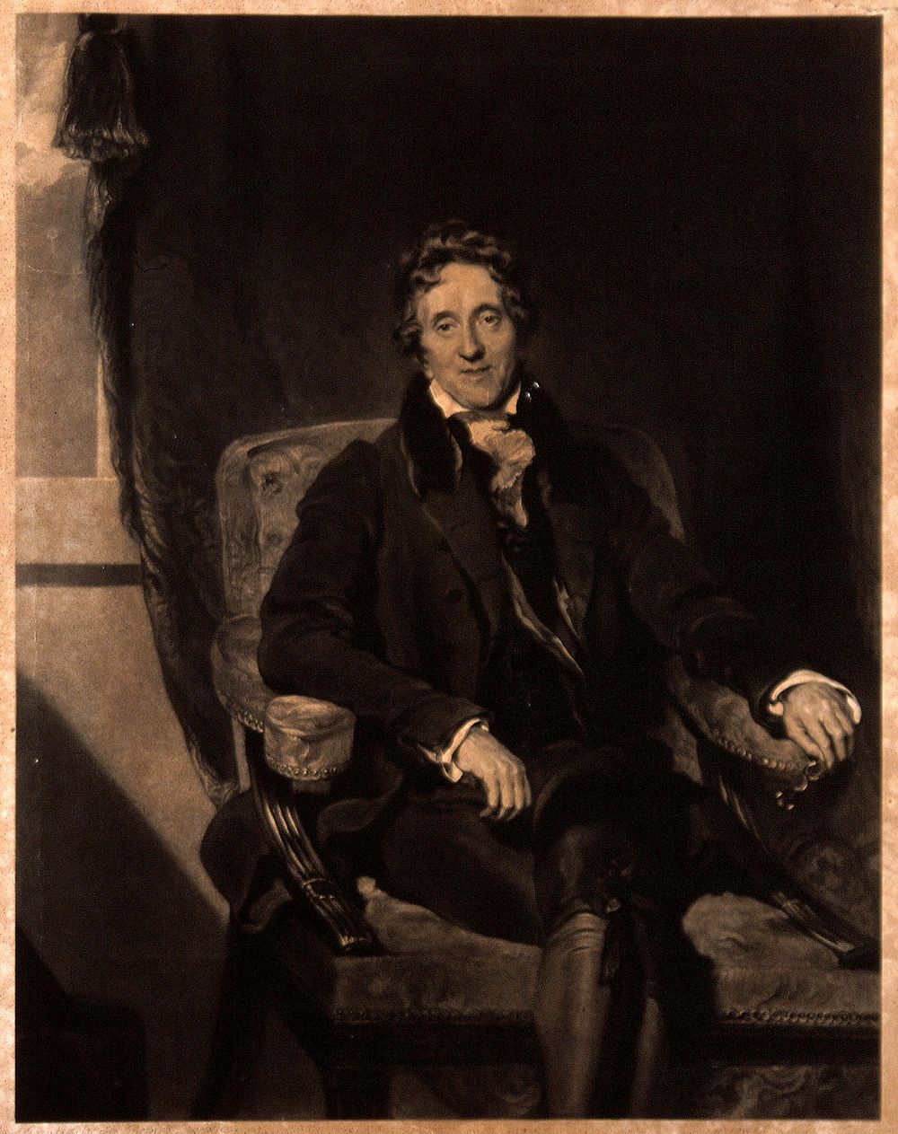 Sir John Soane. Watercolour by T. A. Nicholson, 1840, after Sir T. Lawrence.