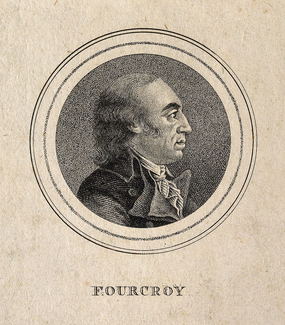 Comte Antoine François de Fourcroy. Stipple engraving.