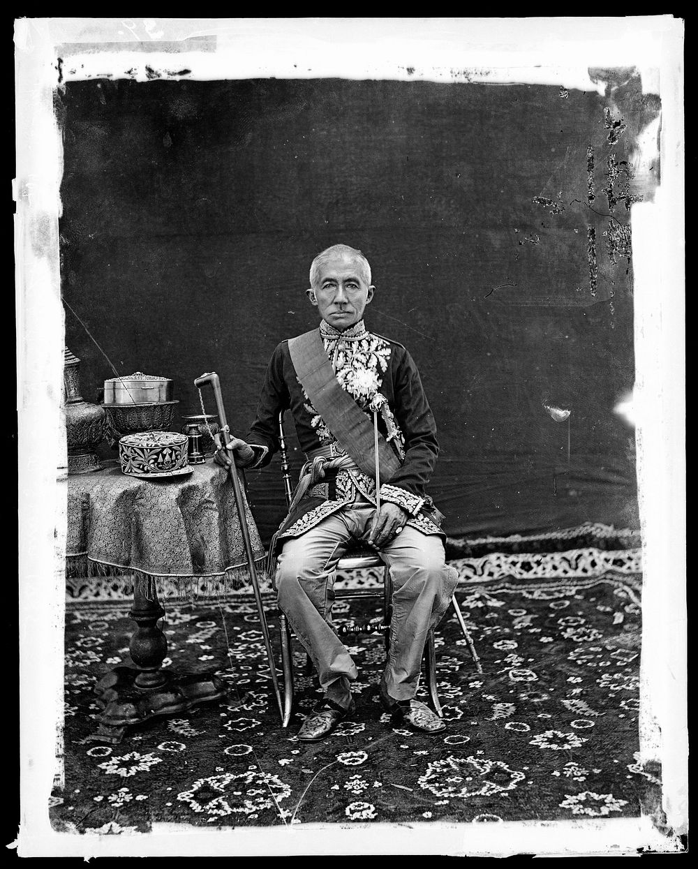 King Mongkut (King Rama IV) of Siam (Thailand). Photograph by John Thomson, 1865.