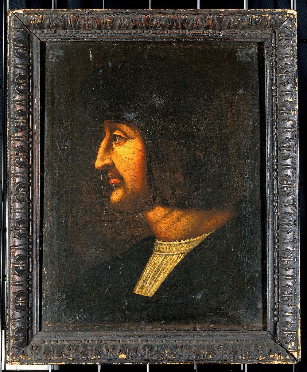 François I, King of France. Oil painting.