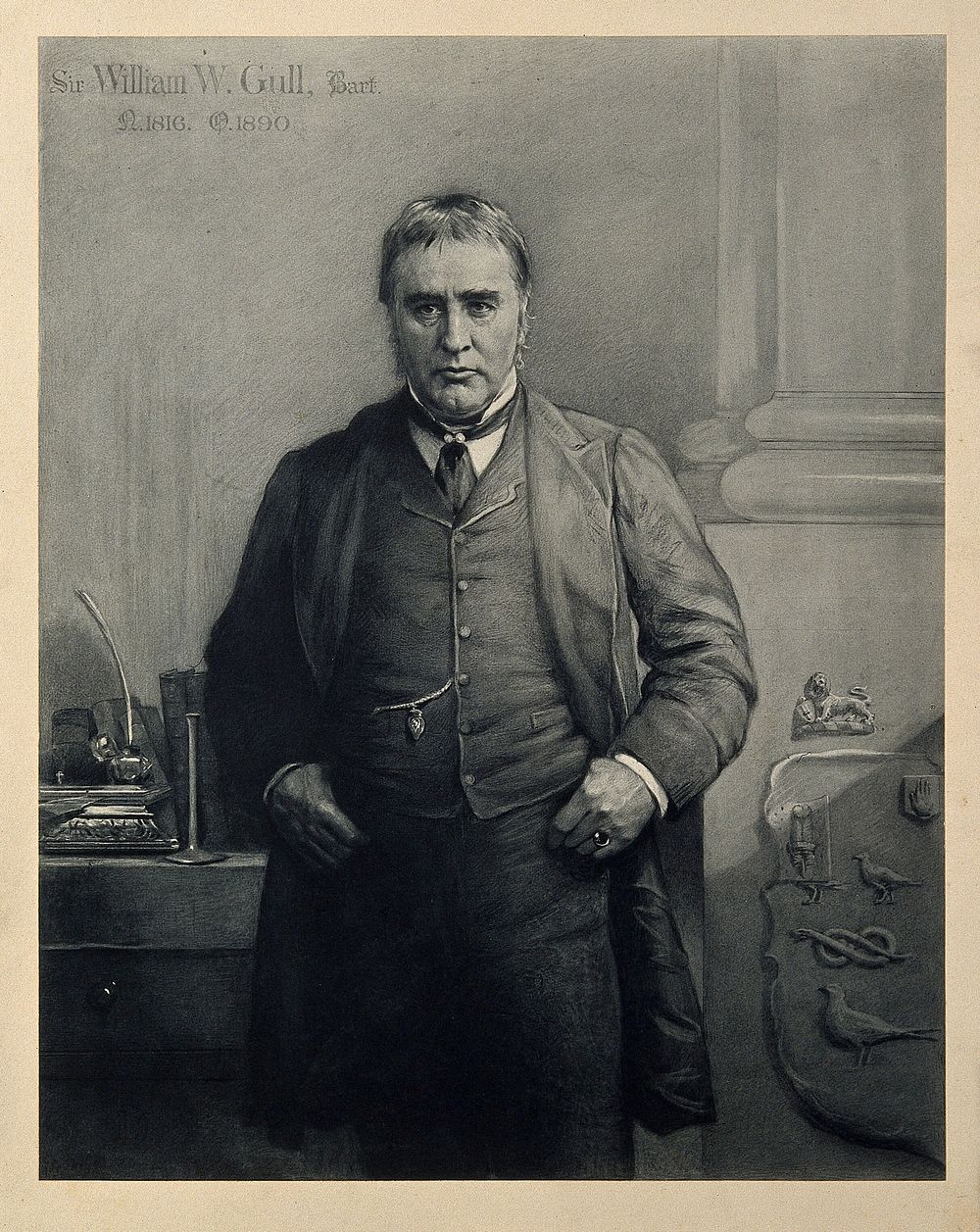Sir William Withey Gull. Photogravure by Duclaud after Elliot & Fry.