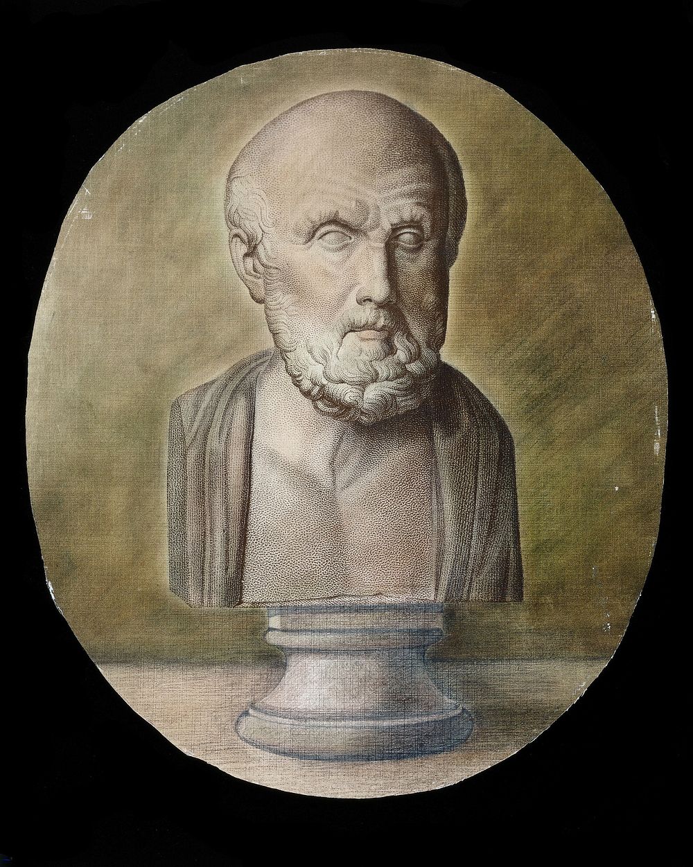 Hippocrates. Engraving .