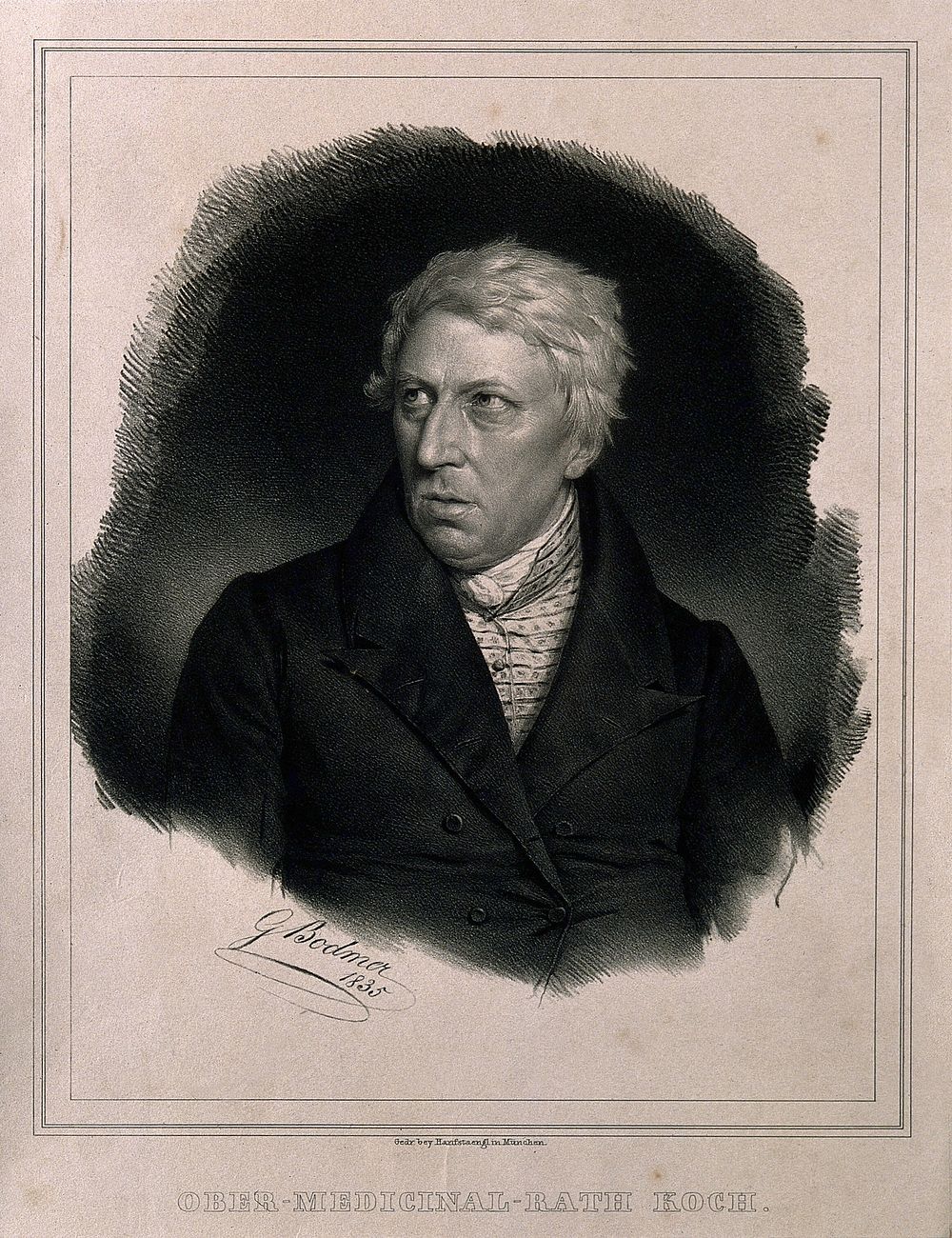 Andreas Koch. Lithograph by G. Bodmer, 1835.