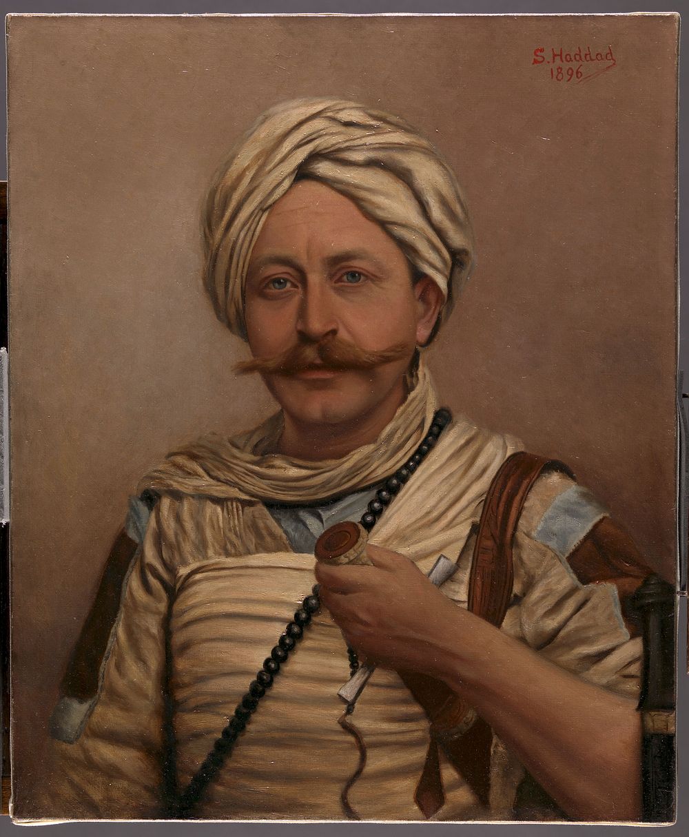 Slatin Pasha (Sir Rudolf Carl Slatin). Oil painting by Salim S. Haddad, 1896.