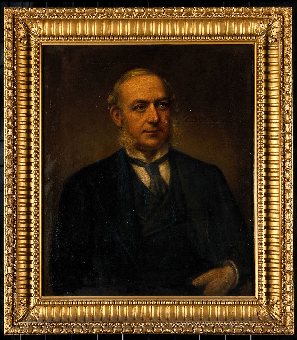 Sir John Eric Erichsen. Oil painting.