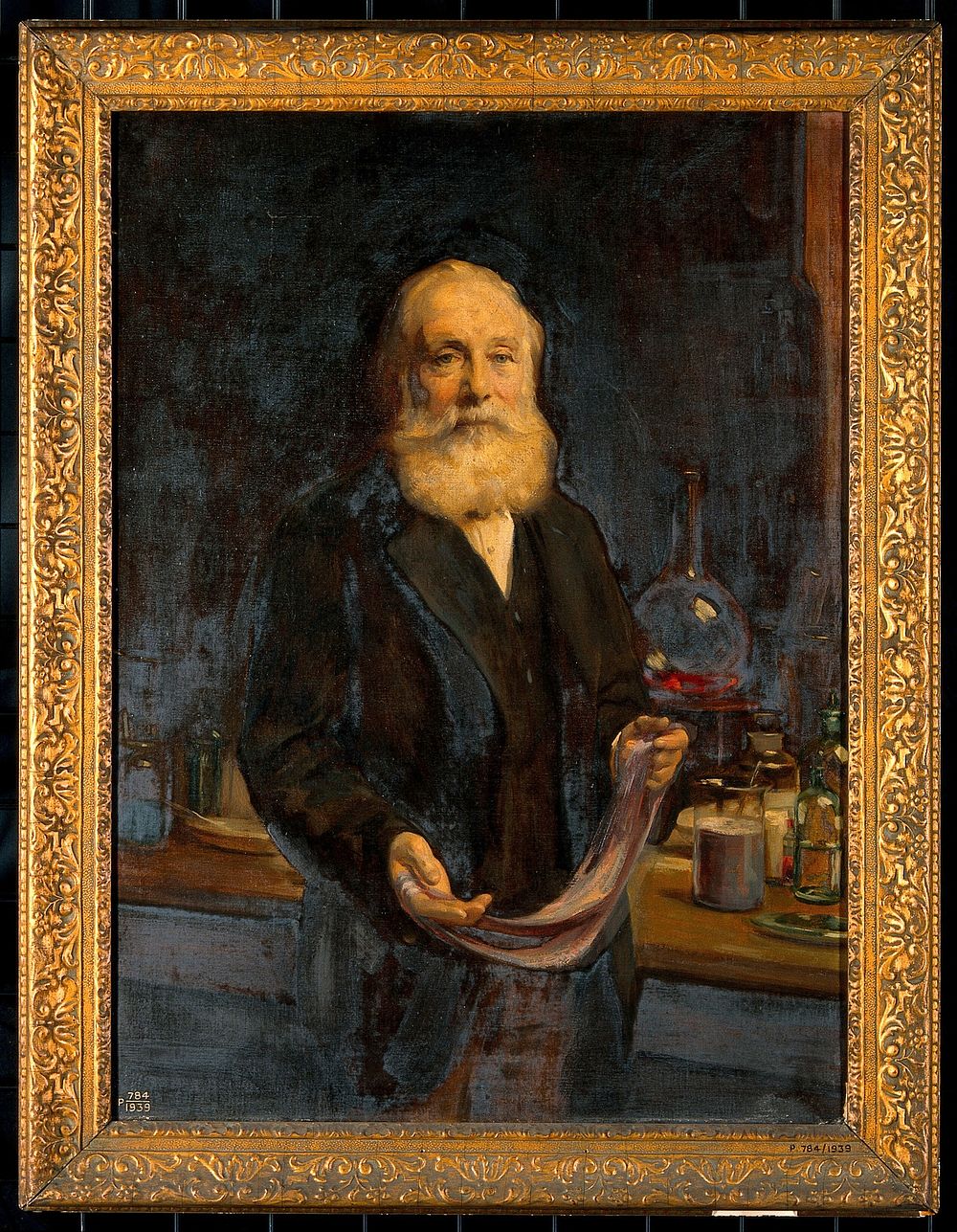 Sir William Perkin. Oil painting after A.S. Cope.
