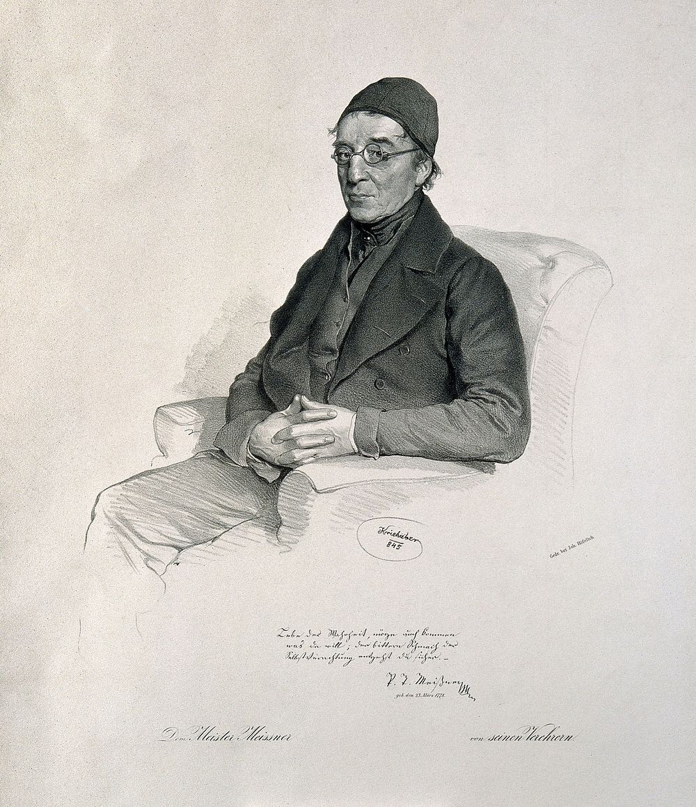Paul Traugott Meissner. Lithograph by J. Kriehuber, 1845.