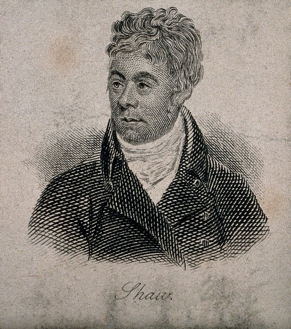 George Shaw. Line engraving after J. Russell.