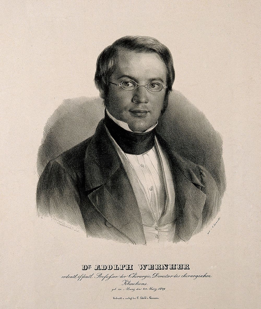 Adolph Wernher. Lithograph by C. Levecke after W. Trautschold.