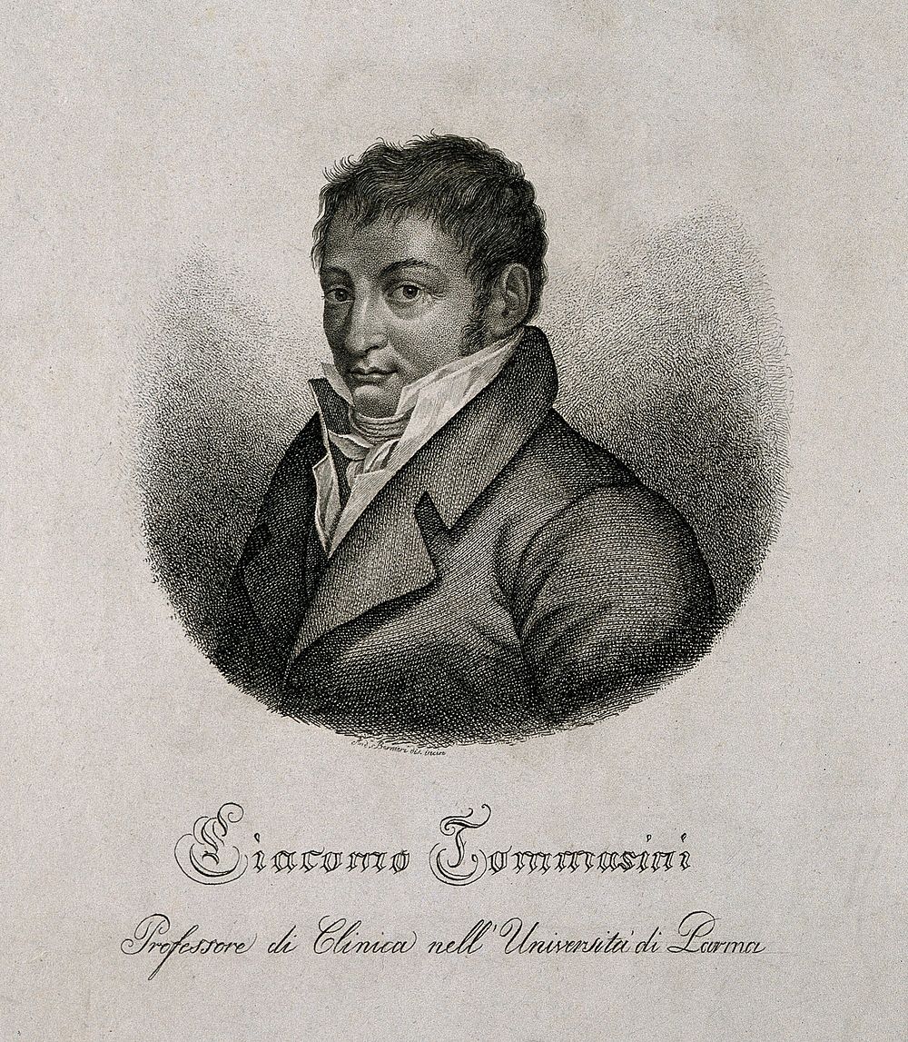 Giacomo Antonio Domenico Tommasini. Engraving by A. Bornieri after himself.