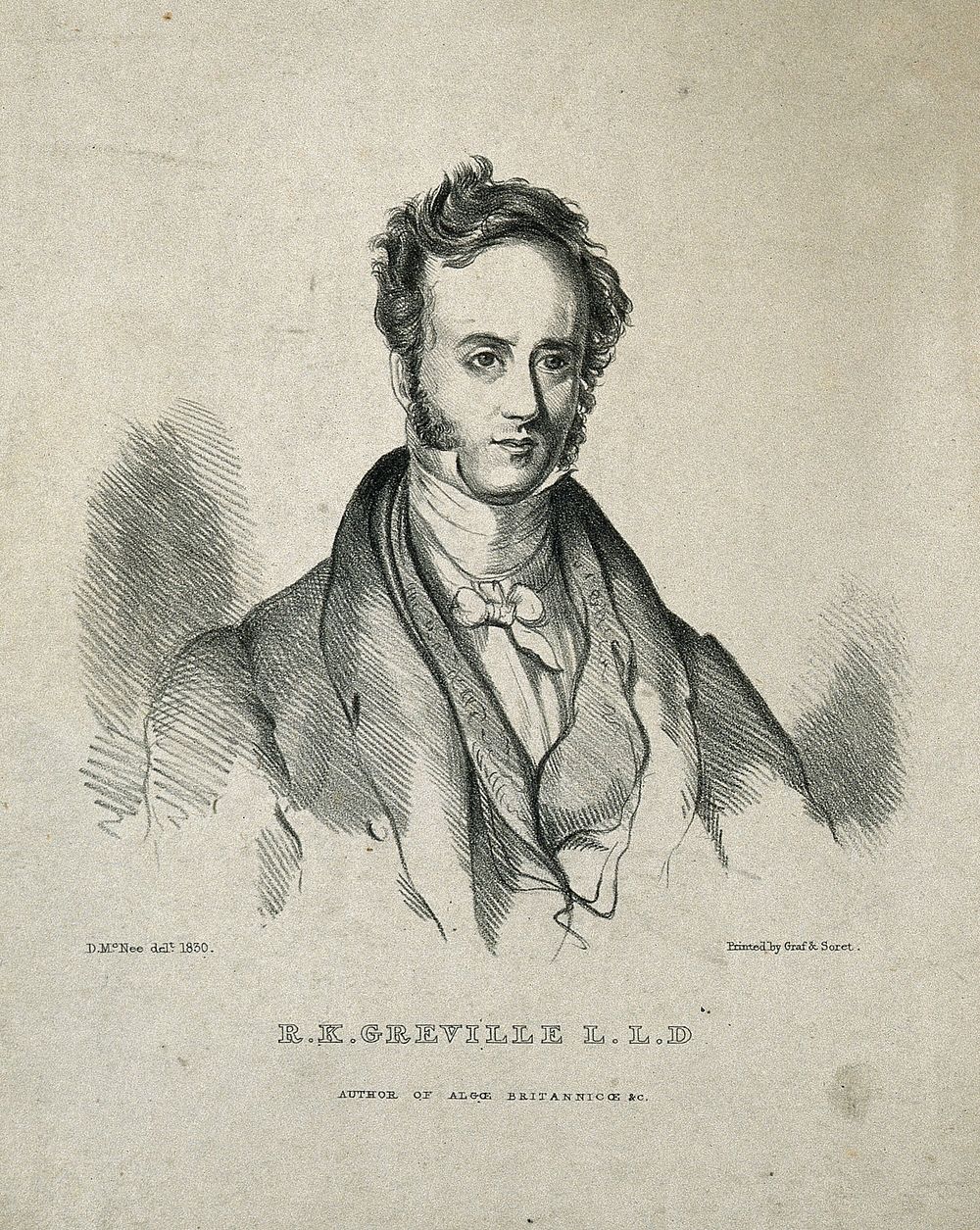 Robert Kaye Greville. Lithograph by Sophia Alexander Turner after D. McNee, 1830.