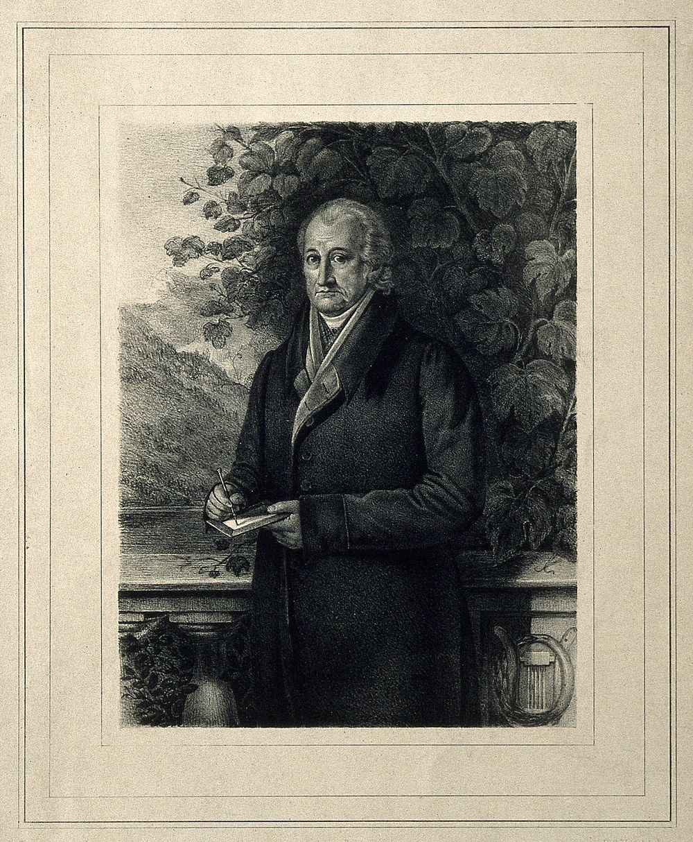 Johann Wolfgang von Goethe. Lithograph by F. C. Vogel after F. Jagemann.