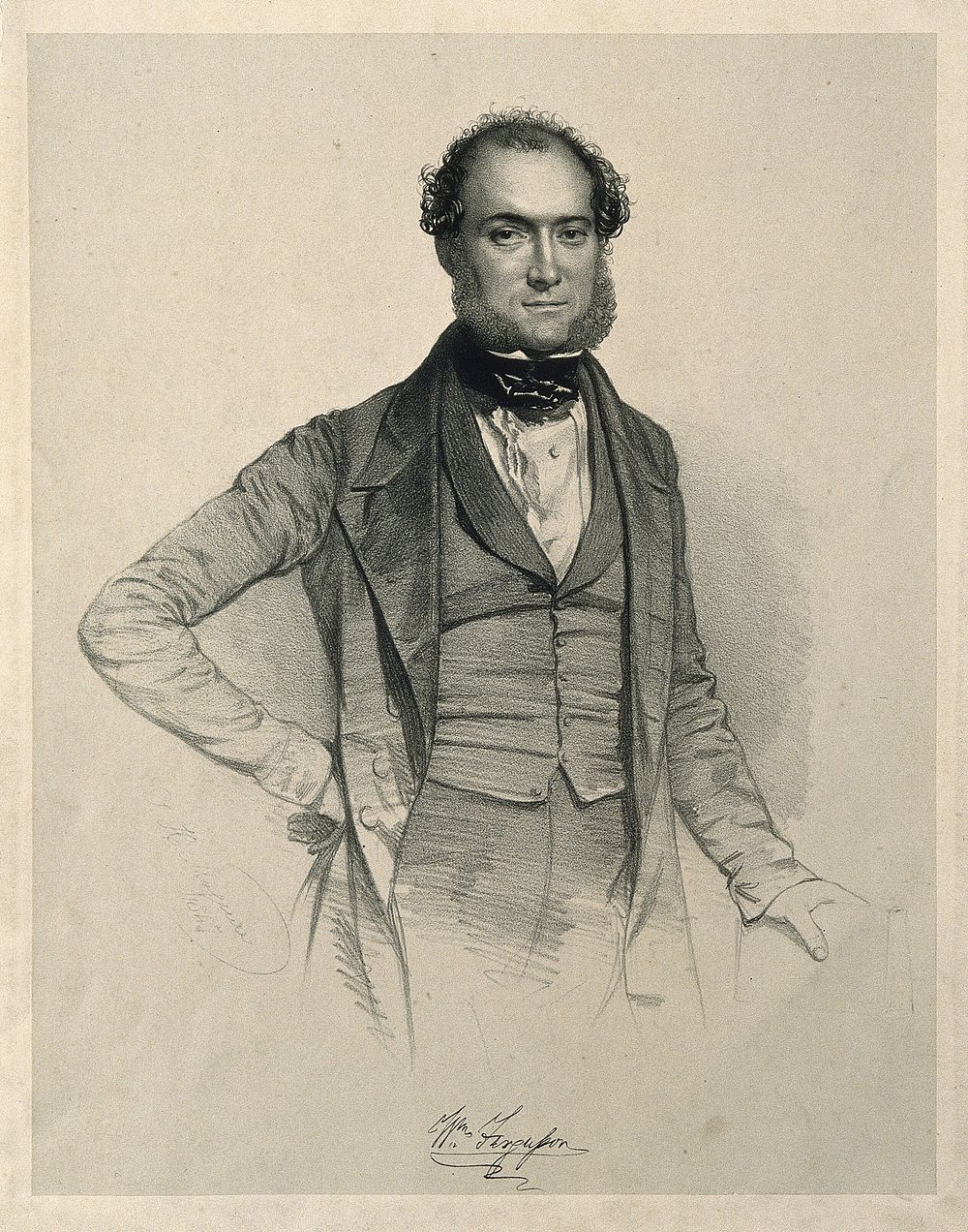 Sir William Fergusson. Lithograph by T.H. Maguire, 1847.