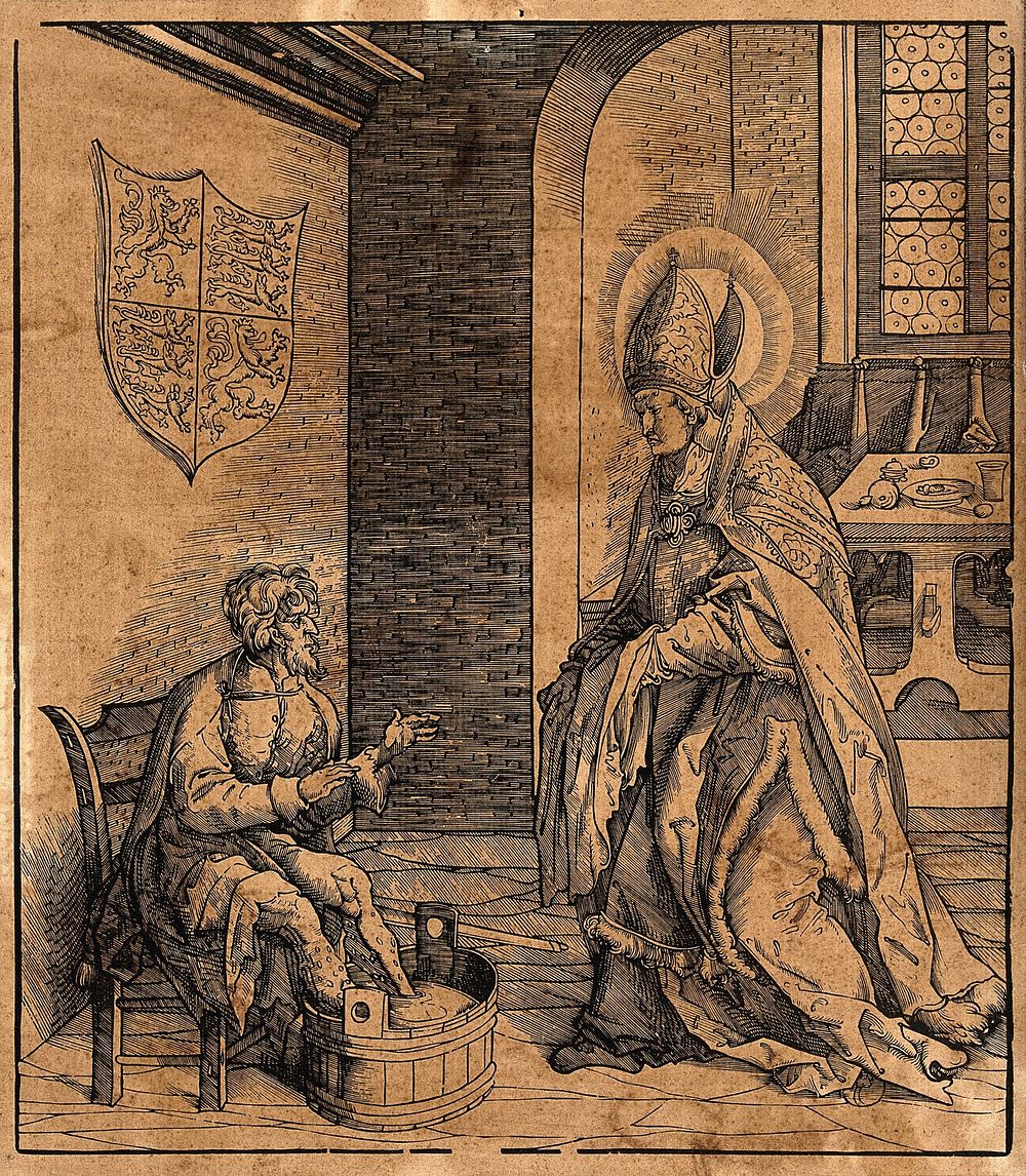 Saint Otho . Engraving.
