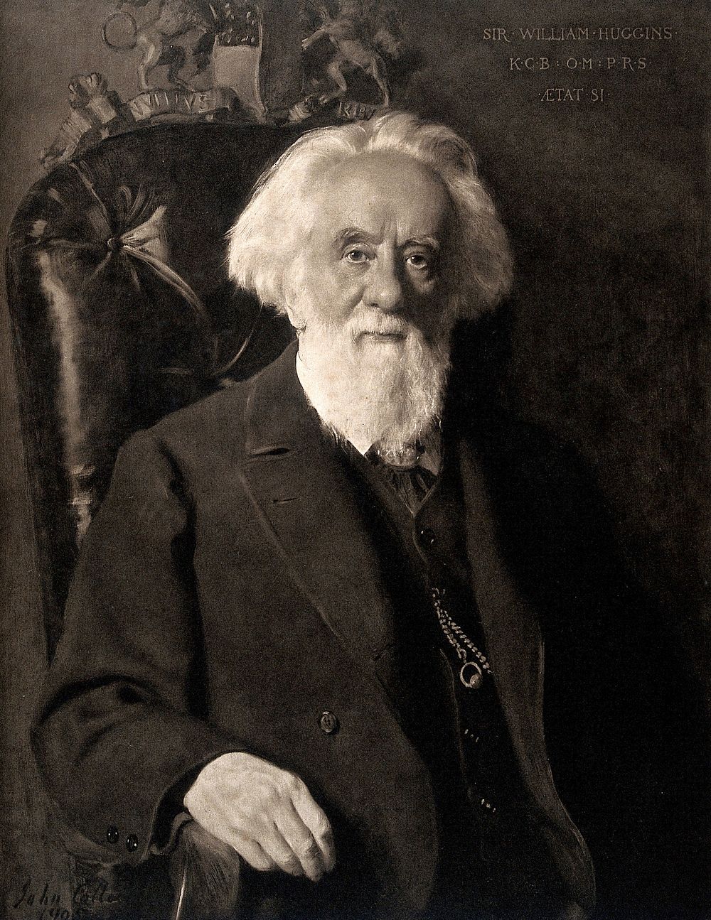 Sir William Huggins. Photogravure after John Collier, 1905.