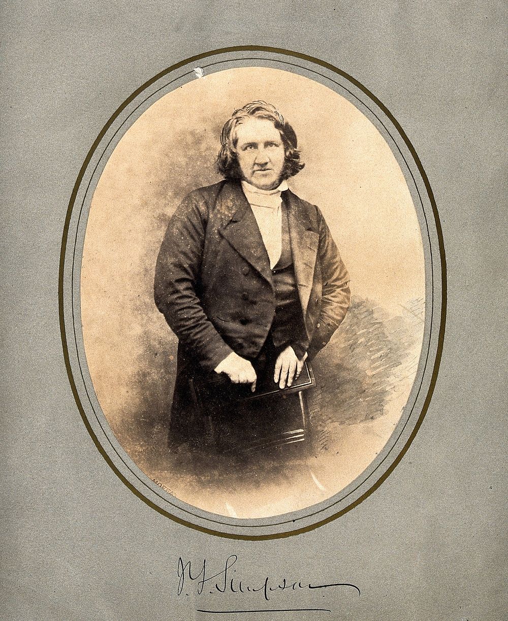 M0001301: Reproduction of a portrait of Sir James Young Simpson (1811-1870). Original photograph by J. Moffat