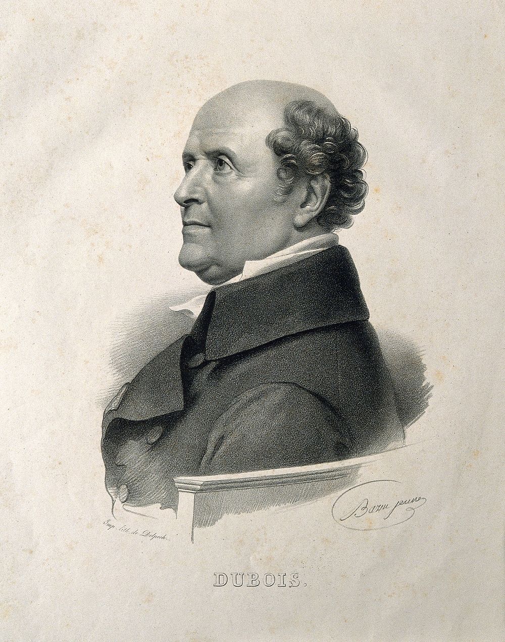 Antoine Dubois, Baron Dubois (1756-1837). Lithograph by Charles-Louis Bazin after François-Pascal-Simon Gérard, Baron…