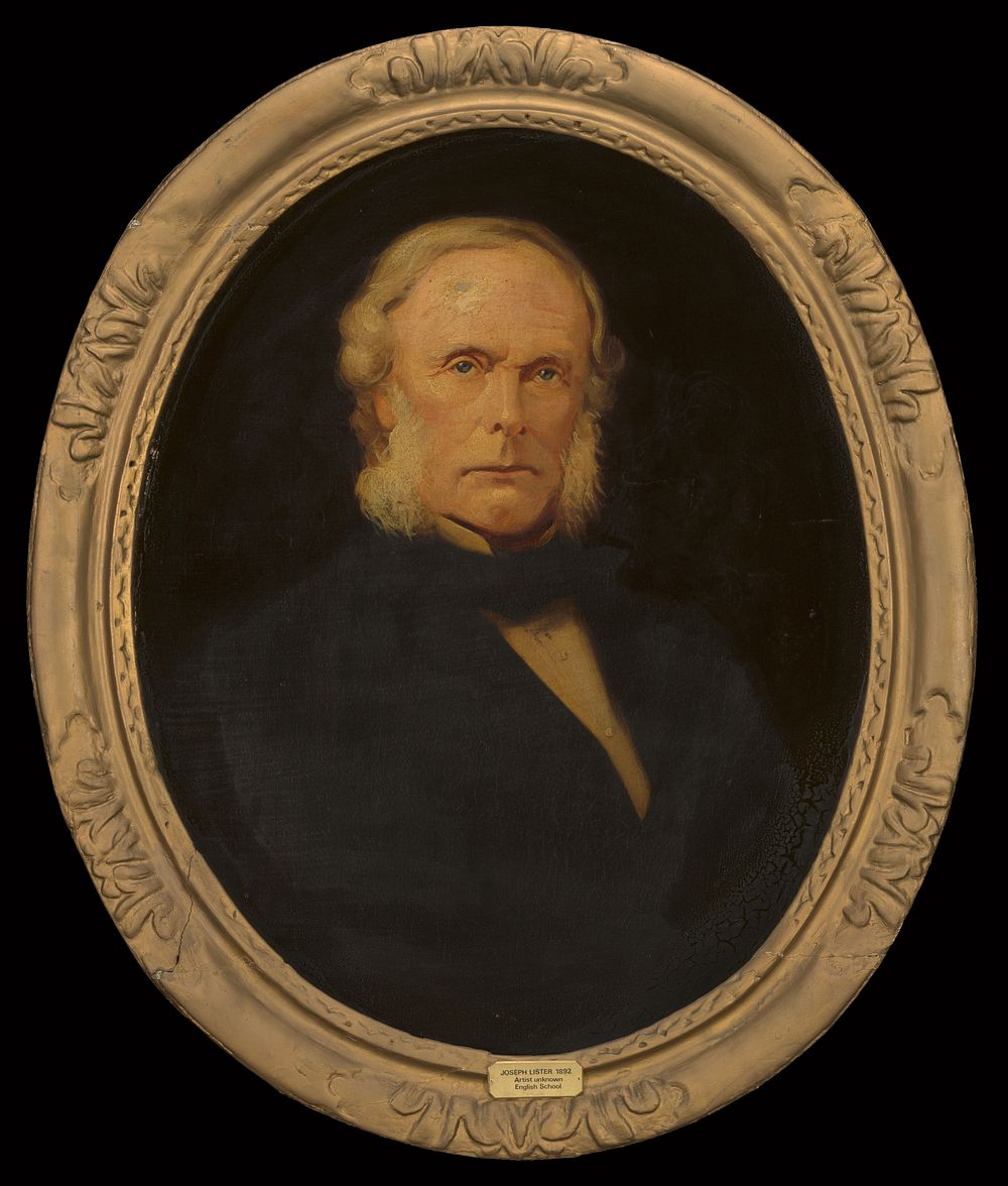 Joseph Lister, 1st Baron Lister. Oil painting.