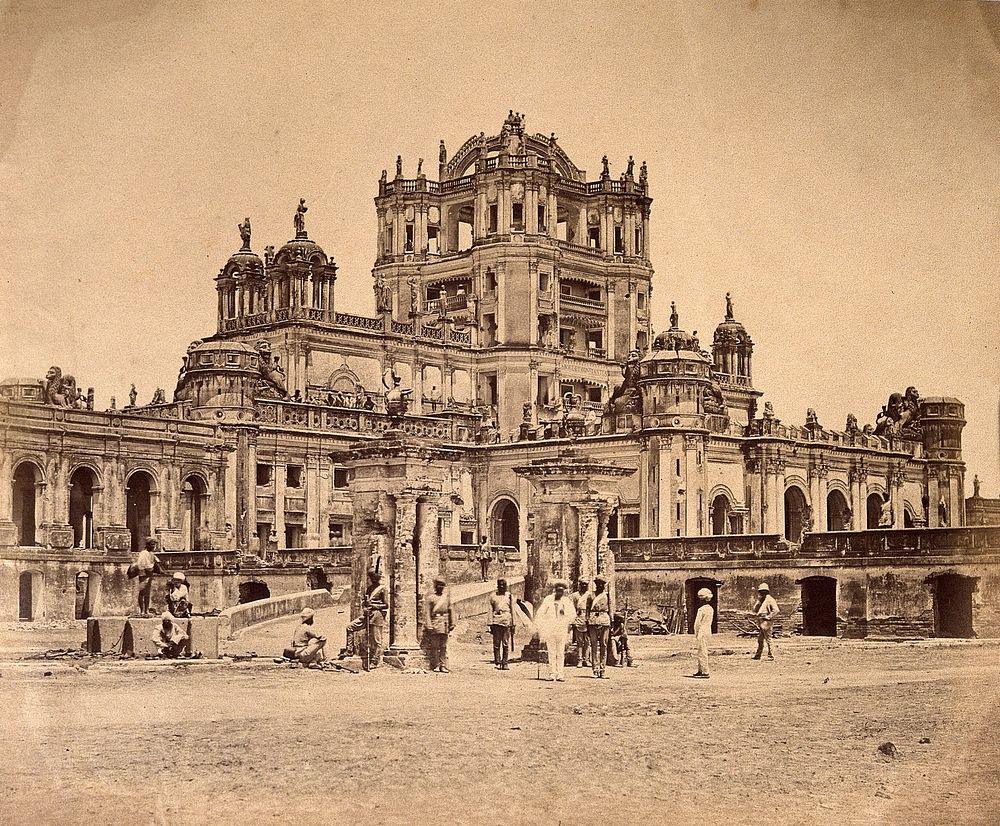 India: "The Martiniere at Braysers, Sihks". Photograph by F. Beato, c. 1858.