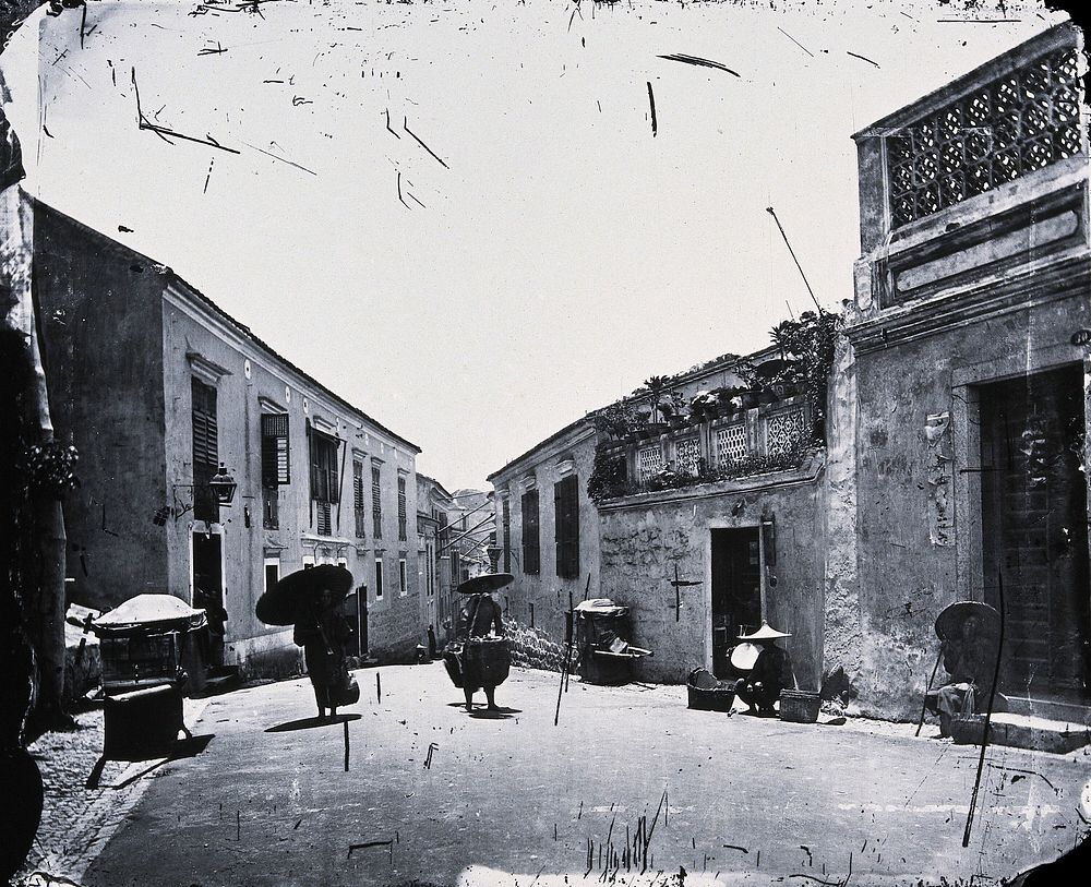Macao, China. Photograph, 1981, from a negative by John Thomson, 1870.