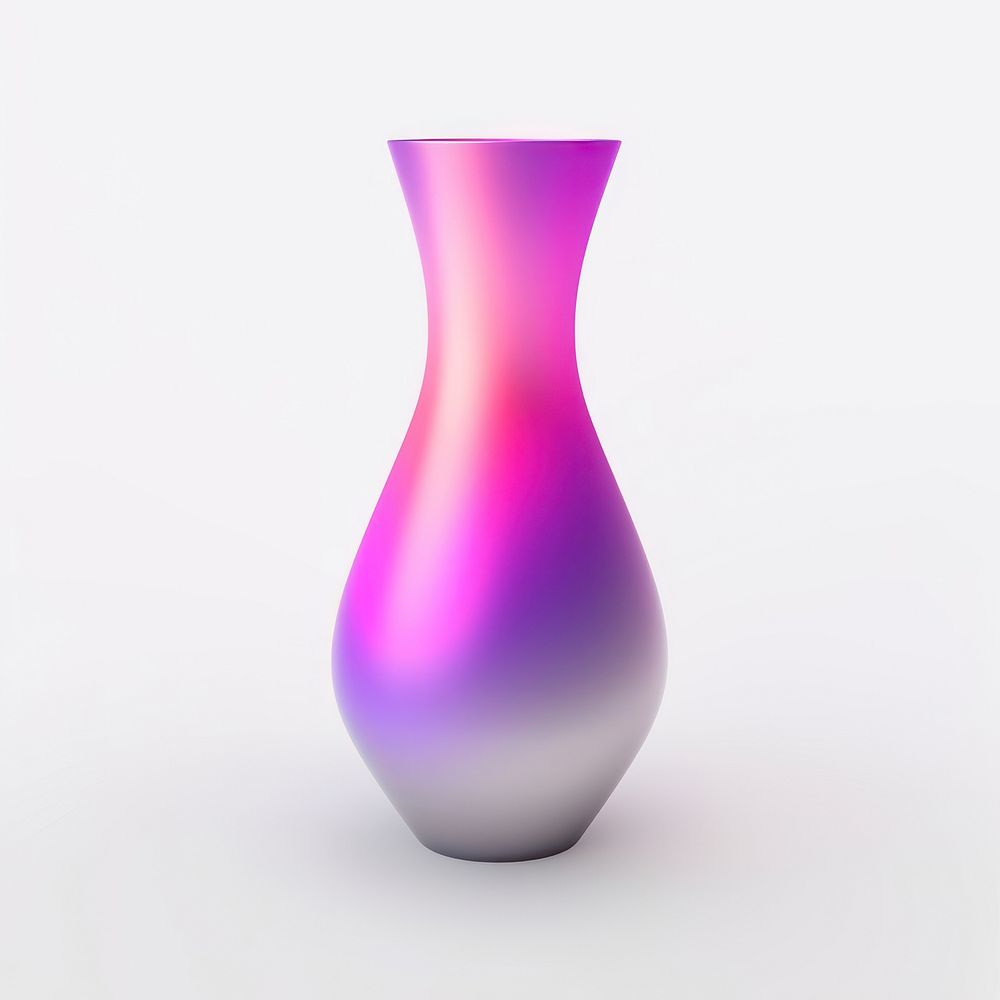 Abstract blurred gradient illustration Vase vase purple pink.