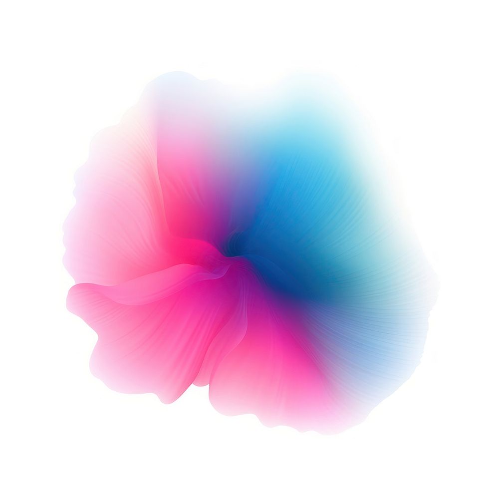 Abstract blurred gradient illustration flower petal pink blue.