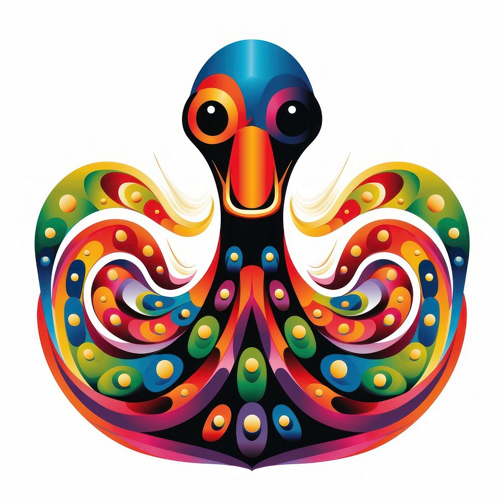 Duck graphics art cephalopod.