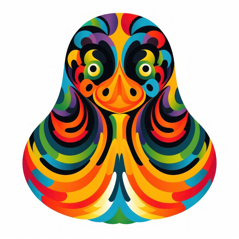 Duck art creativity pattern.