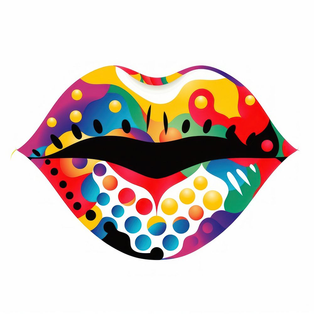 Lips lipstick graphics art.