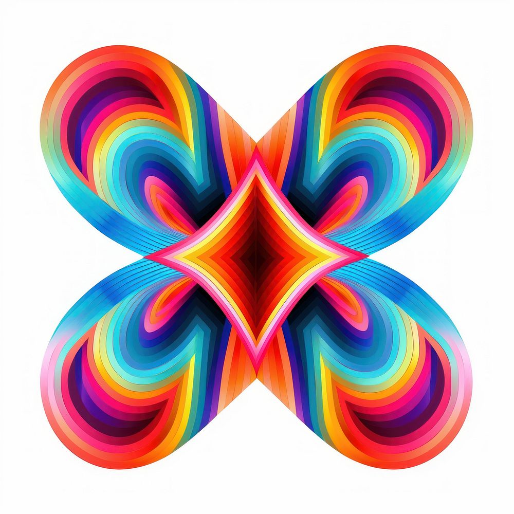 Ribbon abstract graphics pattern.