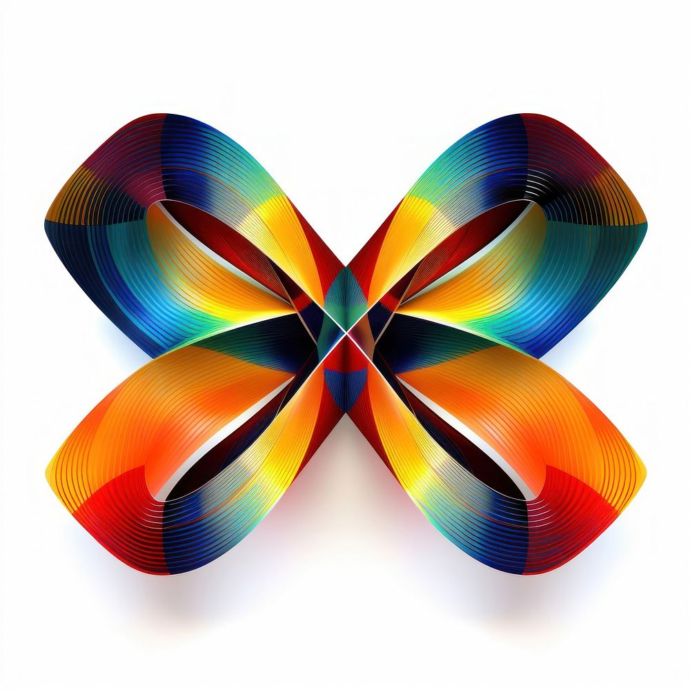 Ribbon abstract graphics art.