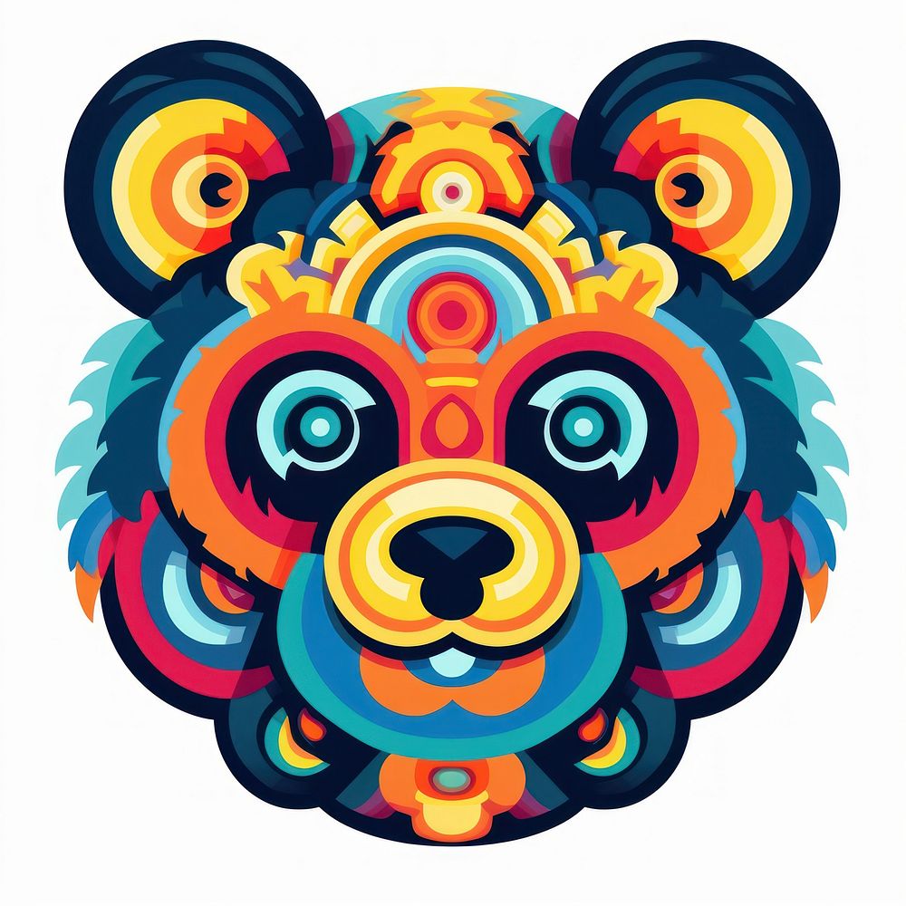 Teddy bear art graphics pattern.