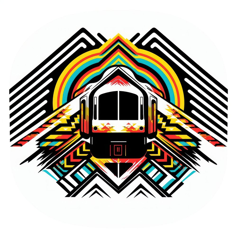 Train graphics train logo.