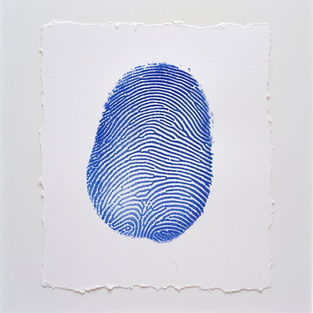 Blue fingerprints art invertebrate studio shot.
