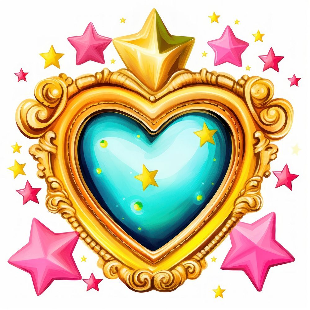 A star printable sticker jewelry heart accessories.