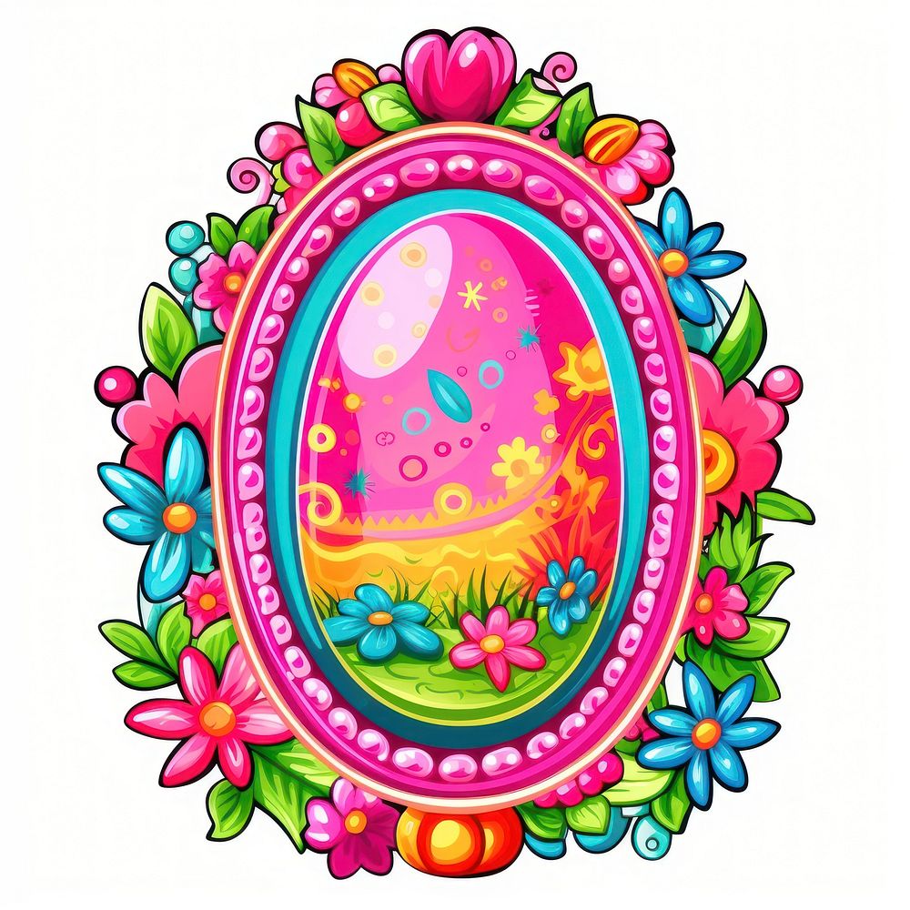 Easter egg printable sticker pattern celebration creativity.