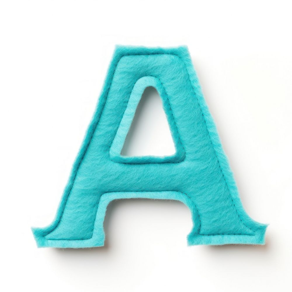 Text white background turquoise alphabet.